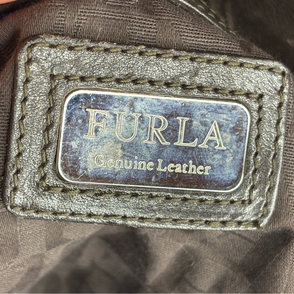 Furla Ostrich Shoulder Bag - Picture 3 of 12